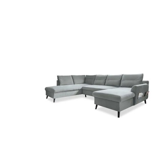 Miuform Wohnlandschaft mit Schlaffunktion Stylish Stan ¦ blau ¦ Maße (cm): B: 300 H: 90