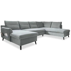 Miuform Wohnlandschaft mit Schlaffunktion Stylish Stan - blau - Materialmix - 300 cm - 90 cm | Möbel Kraft