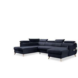 Miuform Wohnlandschaft mit Schlaffunktion Sweet Harmony - blau - Materialmix - 321 cm - 95 cm | Möbel Kraft