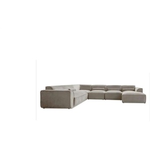 Miuform Wohnlandschaft modular Flex Felix ¦ beige ¦ Maße (cm): B: 337 H: 70