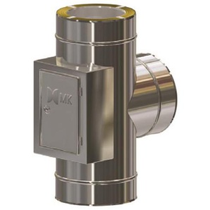 MK DW PREMIUM Prüföffnung mit Feuerungsanschluß 90° gegenüberliegend DN180