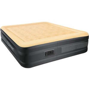 Ml-design - Luftmatratze 2 Personen 203x157x47 cm Beige, tüv Zertifiziert, Luftbett selbstaufblasend mit elektrischer Luftpumpe 230V, Aufblasbare