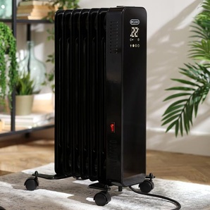 Mobile Ölheizung mit WLAN-Funktion 1500 Watt | Schwarz - Kylo – ECOSO by Hudson Reed
