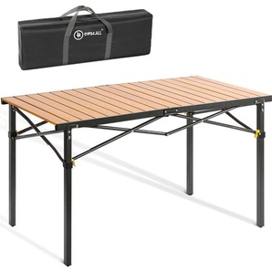 Modante Campingtisch, Anthrazit, Birnbaum, Metall, rechteckig, 70x70x118 cm, Freizeit, Campingzubehör, Campingtische