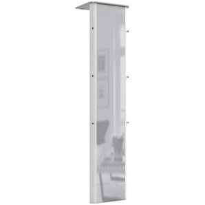 Moderano Garderobe, Alu, Metall, Glas, 45x192x35 cm, Garderobe, Garderoben-Sets