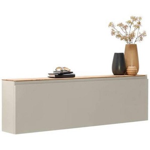 Moderano Hängeschuhschrank, Eiche, Sand, Holzwerkstoff, 136x41x22 cm, Typenauswahl, individuell planbar, Beimöbel erhältlich, hängend, Garderobe,