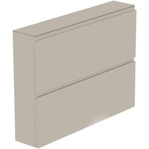 Moderano Hängeschuhschrank Gardasee, Sand, Glas, 110x82x22 cm, Typenauswahl, Beimöbel erhältlich, hängend, Garderobe, Schuhaufbewahrung, Schuhschränke