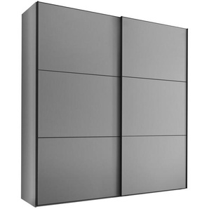 Moderano Schwebetürenschrank, Hellgrau, Holzwerkstoff, 4 Fächer, 2 Schubladen, 200x222x68 cm, Goldenes M, BQ - Bündnis für Qualität, Made in Germany,