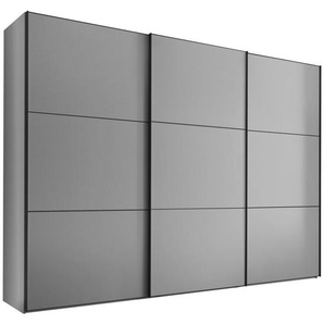 Moderano Schwebetürenschrank, Hellgrau, Holzwerkstoff, 4 Fächer, 2 Schubladen, 249x222x68 cm, Goldenes M, BQ - Bündnis für Qualität, Made in Germany,