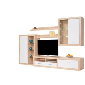 Moderne Wohnwand  Cuevo ¦ holzfarben ¦ Maße (cm): B: 292 H: 189 T: 48.0