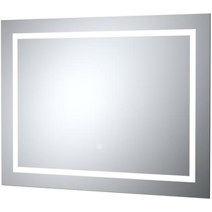 Moderner LED-Spiegel, Folienverstärktes Glas 21W 800mm x 600mm - Hudson Reed