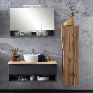 Modernes Bad Waschplatz Set im Landhausstil Made in Germany (dreiteilig)
