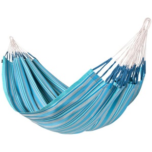 Modesta Azure - Klassische Hängematte Kingsize aus Bio-Baumwolle Blau