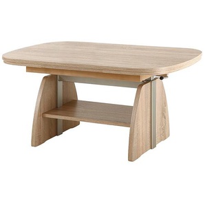 Modoform Couchtisch Minot Spanplatte Eiche Sonoma Dekor Modern Höhenverstellbar/Ausziehbar 107x52x67 cm (BxHxT)