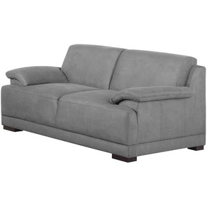 Modoform Sofa Robö 2-Sitzer Grau Microfaser 186x80x96 cm (BxHxT) Modern