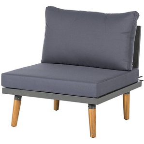 Modularer Loungesessel 72 x 70 x 72cm Braun/Grau