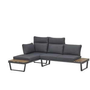 Modulares Lounge-Set Antwerpen - grau - Materialmix | Möbel Kraft