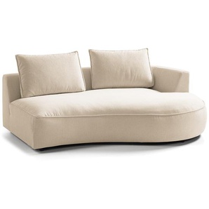 Modulottomane Beige Webstoff Saia 196 x 146cm Ausrichtung rechts Modern