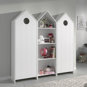 möbelando Kleiderschrank CASAMI in Korpus Weiß / Front Weiß / Front Weiß aus MDF 880217