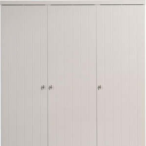 möbelando Kleiderschrank ROBIN in Weiß aus MDF - 166x204,5x57cm (BxHxT) 880025