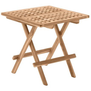 Möbilia Gartentisch Teak klappbar 50x50 cm