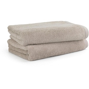 Möve Badetücher Superwuschel 100% Premium Cn Baumwolle, Walkfrottier (2-St), Made in Germany, 2x Badetücher mit Bordüre, einfarbig, weich