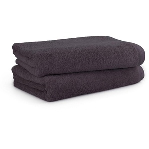 Möve Badetücher Superwuschel 100% Premium Cn Baumwolle, Walkfrottier (2-St), Made in Germany, 2x Badetücher mit Bordüre, einfarbig, weich