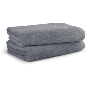 Möve Badetücher Superwuschel 100% Premium Cn Baumwolle, Walkfrottier (2-St), Made in Germany, 2x Badetücher mit Bordüre, einfarbig, weich