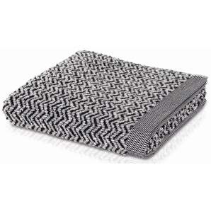 Möve Duschtuch Brooklyn Fischgrat, Walkfrottee (1-St), mit Zick-Zack-Muster
