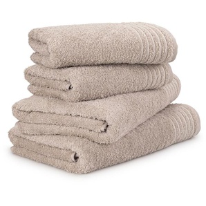 Möve Handtuch Set New Classic, Walkfrottier (4-St), Hand- und Duschtüchern, 100% bester Baumwolle (480 g/m)
