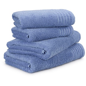 Möve Handtuch Set New Classic, Walkfrottier (4-St), 2x Hand- und 2x Duschtücher, 100% bester Baumwolle (480 g/m)