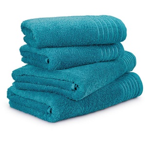 Möve Handtuch Set New Classic, Walkfrottier (4-St), 2x Hand- und 2x Duschtücher, 100% bester Baumwolle (480 g/m)