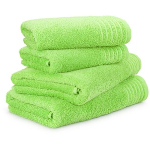 Möve Handtuch Set New Classic, Walkfrottier (4-St), Hand- und Duschtüchern, 100% bester Baumwolle (480 g/m)