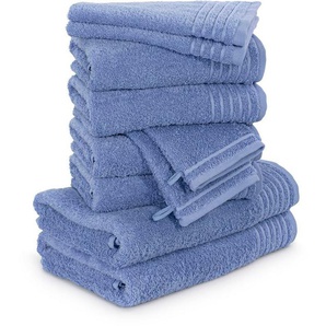 Möve Handtuch Set New Classic, Walkfrottier (10-St), Waschhandschuhen, Gäste-, Hand- und Duschtüchern, 100% Baumwolle