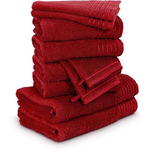 Möve Handtuch Set New Classic, Walkfrottier (10-St), Waschhandschuhen, Gäste-, Hand- und Duschtüchern, 100% Baumwolle