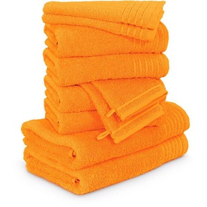 Möve Handtuch Set New Classic, Walkfrottier (10-St), Waschhandschuhen, Gäste-, Hand- und Duschtüchern, 100% Baumwolle