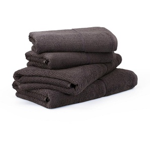 Möve for frottana Handtuch Set Pearl, Walkfrottier (4-St), Set: 2x Handtuch 50/100 und 2x Badetuch 67/140cm