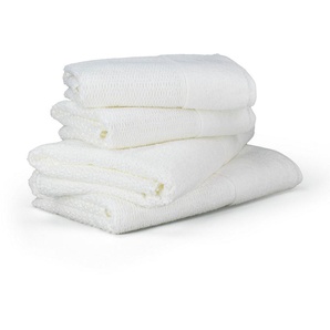 Möve for frottana Handtuch Set Pearl, Walkfrottier (4-St), Set: 2x Handtuch 50/100 und 2x Badetuch 67/140cm