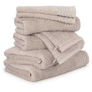 Möve Handtuch Set New Classic, Walkfrottier (8-St), Waschhandschuhen, Gäste-, Hand- und Duschtüchern, 100% Baumwolle