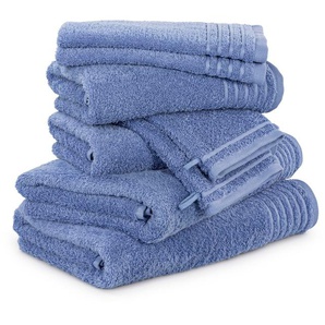 Möve Handtuch Set New Classic, Walkfrottier (8-St), Waschhandschuhen, Gäste-, Hand- und Duschtüchern, 100% Baumwolle