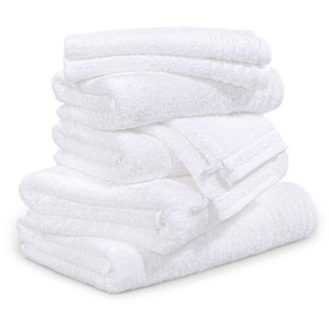Möve Handtuch Set New Classic, Walkfrottier (8-St), Waschhandschuhen, Gäste-, Hand- und Duschtüchern, 100% Baumwolle