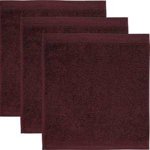 Seiftuch MÖVE Superwuschel Waschlappen Gr. B/L: 30 cm x 30 cm, rot (burgundy) Waschhandschuhe Waschlappen in kräftigen Farben