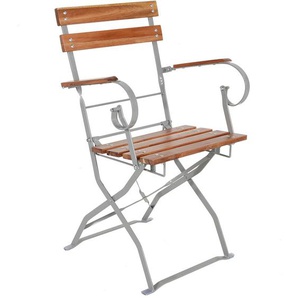 Mojawo - Biergarten Sessel mit Armlehne Akazie-MBG1001