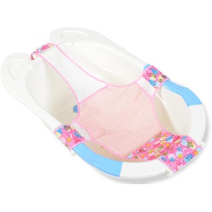 Moni Babywannennetz Salmon, Kunststoff Clips, Badewanneneinsatz, ab Geburt