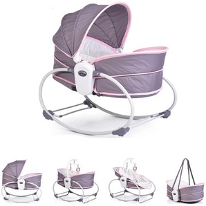 Moni Babywippe Ava 5 in 1 mit Musikfunktion Vibration Sonnenschutz Moskitonetz