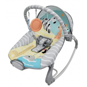 Moni Babywippe Happy Island Musik, Vibration, Spielbogen, 3-Punkt-Gurt, Kissen