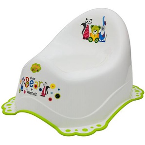 Moni Töpfchen 5313 Bär in weiß rutschfest moderne universelle Form ab 12 Monate