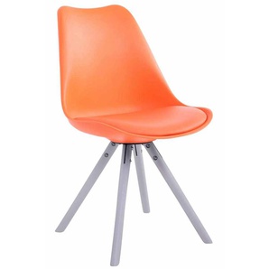 Monsli Dining Chair - Modern - Orange - Wood - 48 cm x 56 cm x 83 cm