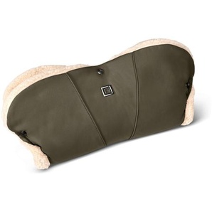 Moon Muff Handmuff, Waldgrün, Textil, Uni, Füllung: Polyester, 51x7x24 cm, EN 1888, für Buggys, durchgängige Griffstangen, Baby on Tour, Kinderwagen, Kinderwagen-Zubehör, Sonstiges Kinderwagenzubehör