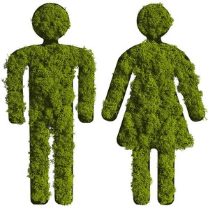 Moosbild Stylegreen, Grün, Holz, Kork, 10x25x3.5 cm, einfache und schnelle Anbringung, pflegefrei – nicht gießen oder besprühen, keine Beleuchtung notwendig, Bilder, Moosbilder